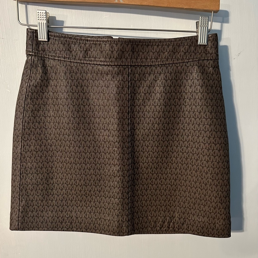 Michael Kors leather mini skirt & Buddy Love faux leather mini skirt